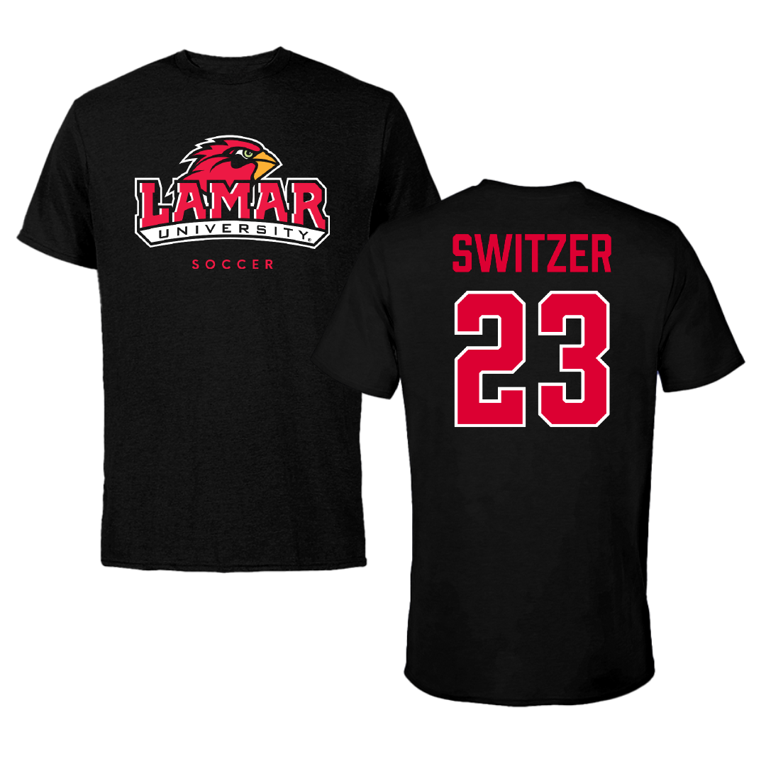 Lamar University Soccer Black Performance Tee - #23 Anneliese Switzer