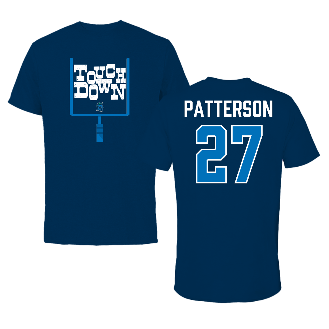 University of West Florida Football Navy Touchdown Performance Tee - #27 Tyler Patterson