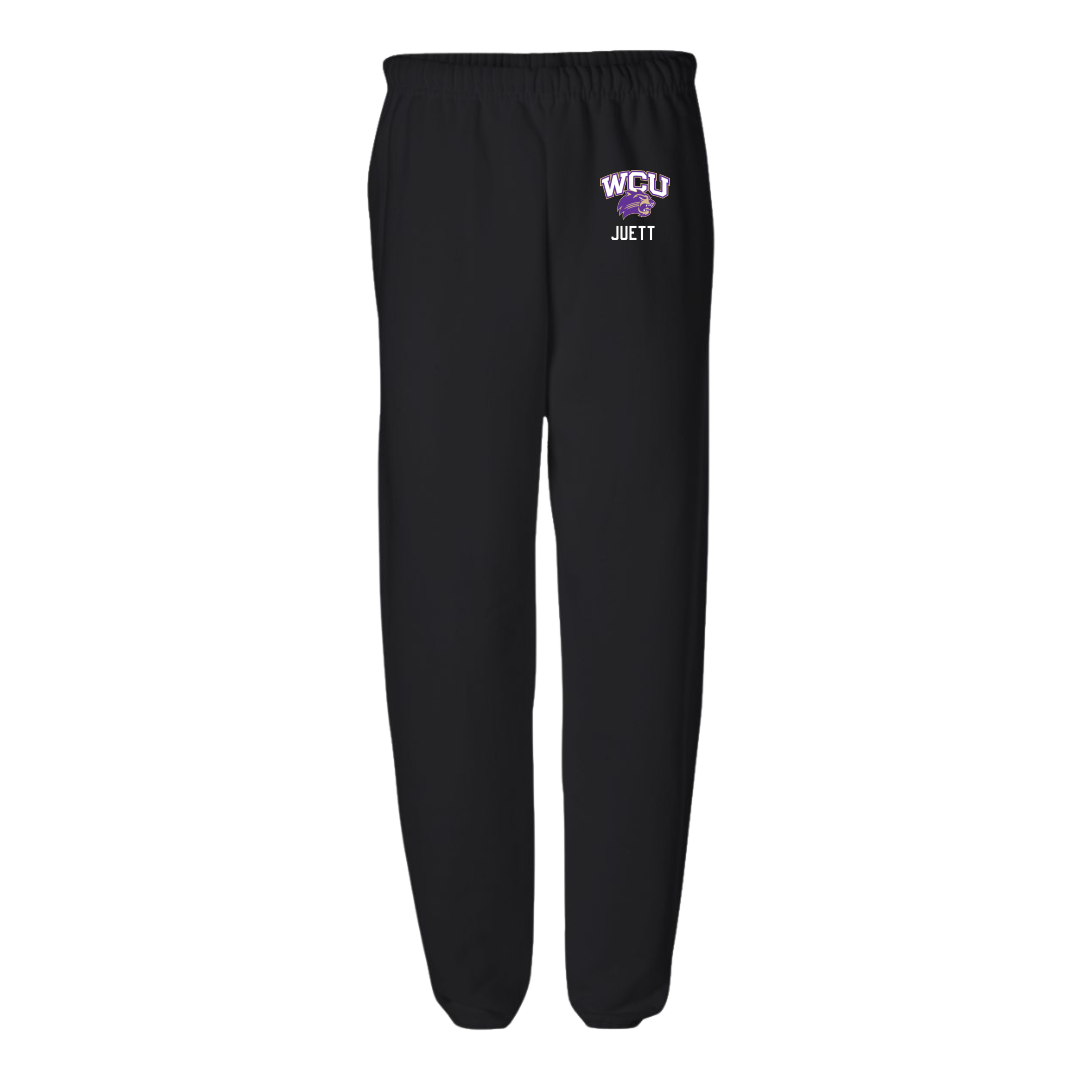 Western Carolina University Softball Black Sweatpants - #1 Tessa Juett