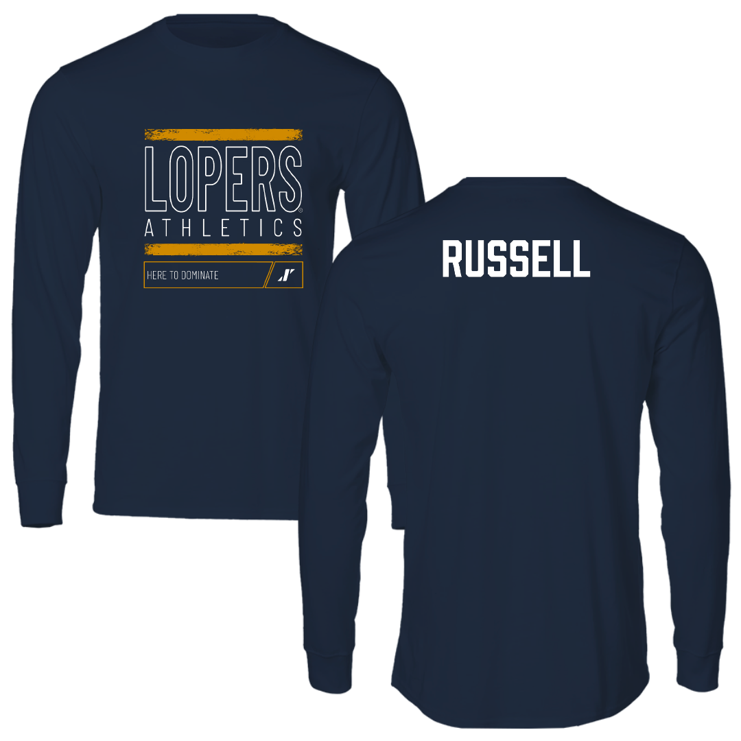 University of Nebraska at Kearney TF and XC Navy Dominate Performance Long Sleeve - Brianna Russell