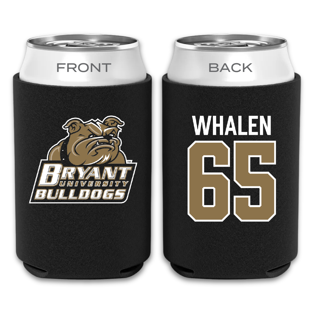 Bryant University Football Black Can Cooler - #65 Wyatt Whalen