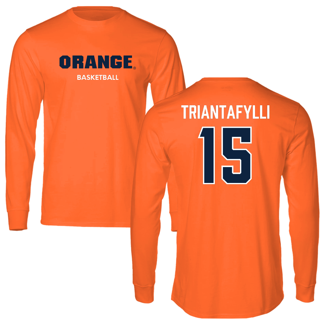 Syracuse University Basketball (W) Orange Long Sleeve - #15 Marilena Triantafylli