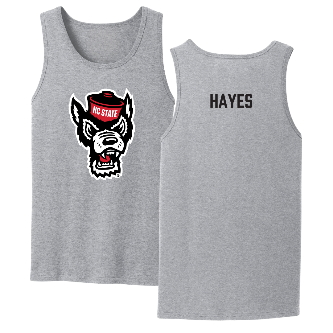 North Carolina State University Swimming & Diving Sport Gray Tank Top - Aiden Hayes