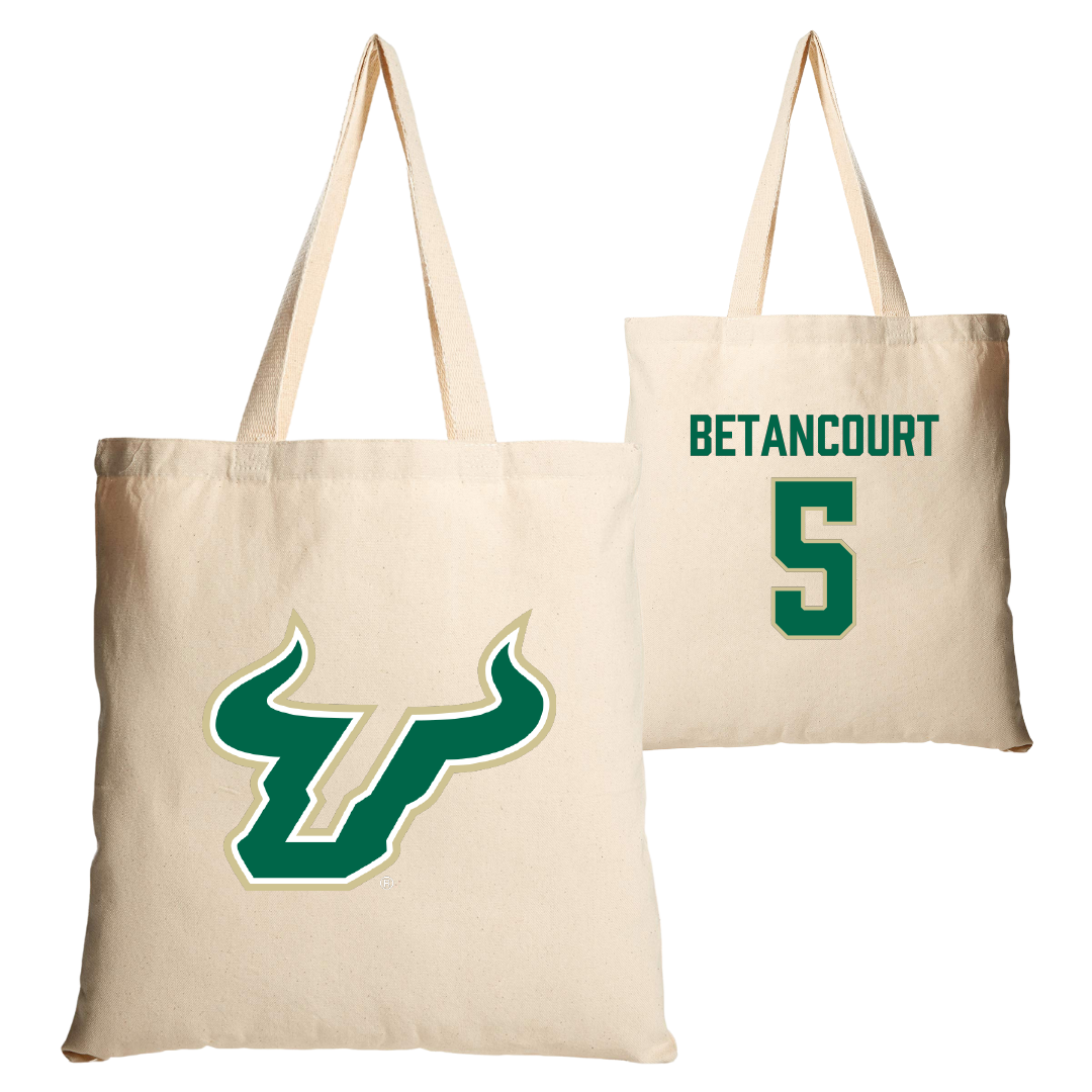 University of South Florida Baseball Tan Canvas Tote Bag - #5 Rafael Betancourt