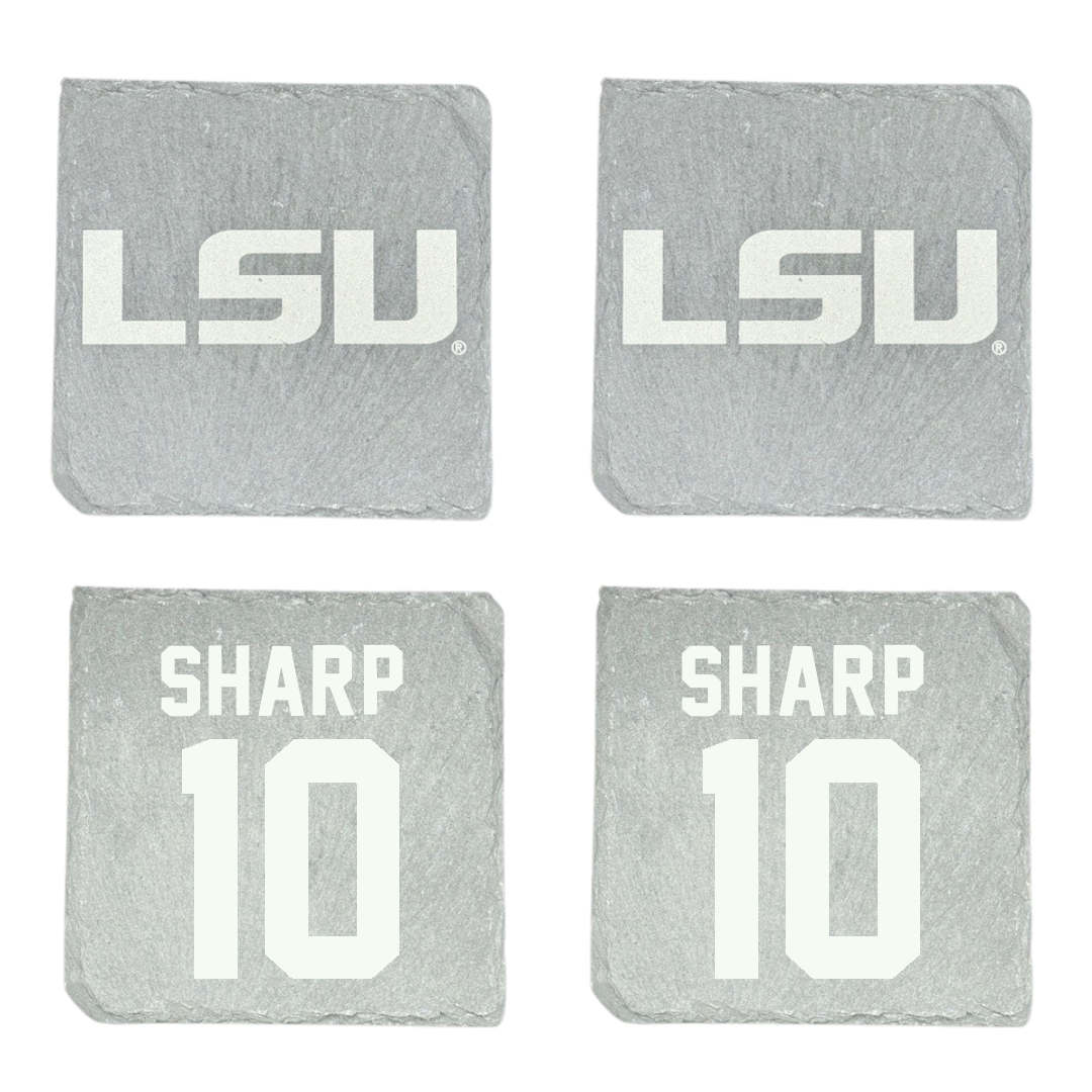 Louisiana State University Football Stone Coaster (4 Pack)  - #10 Bauer Sharp