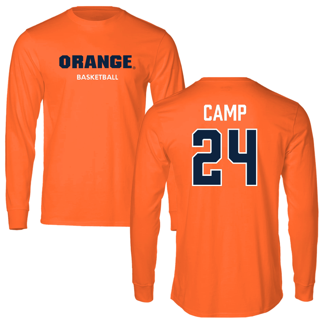 Syracuse University Basketball (W) Orange Long Sleeve - #24 Dominique Camp