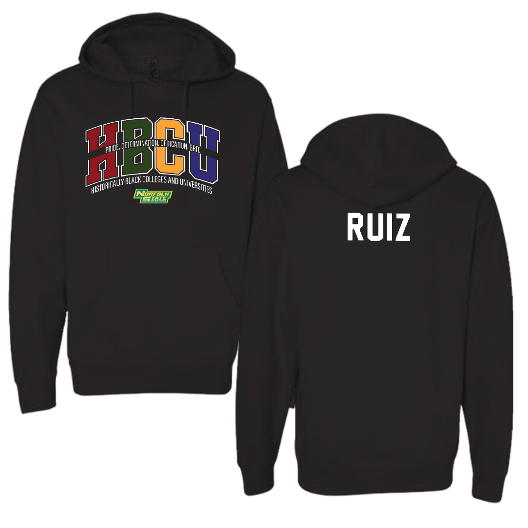 Norfolk State University Tennis Black HBCU Hoodie - Laura Ruiz
