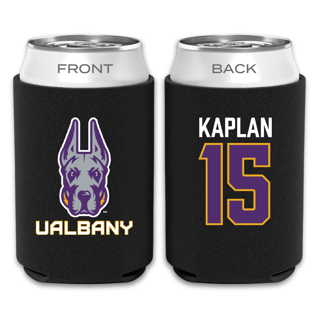 University at Albany Soccer Black Can Cooler - #15 Ben Kaplan