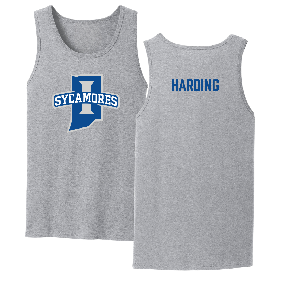Indiana State University Basketball Sport Gray Tank Top - Markus Harding
