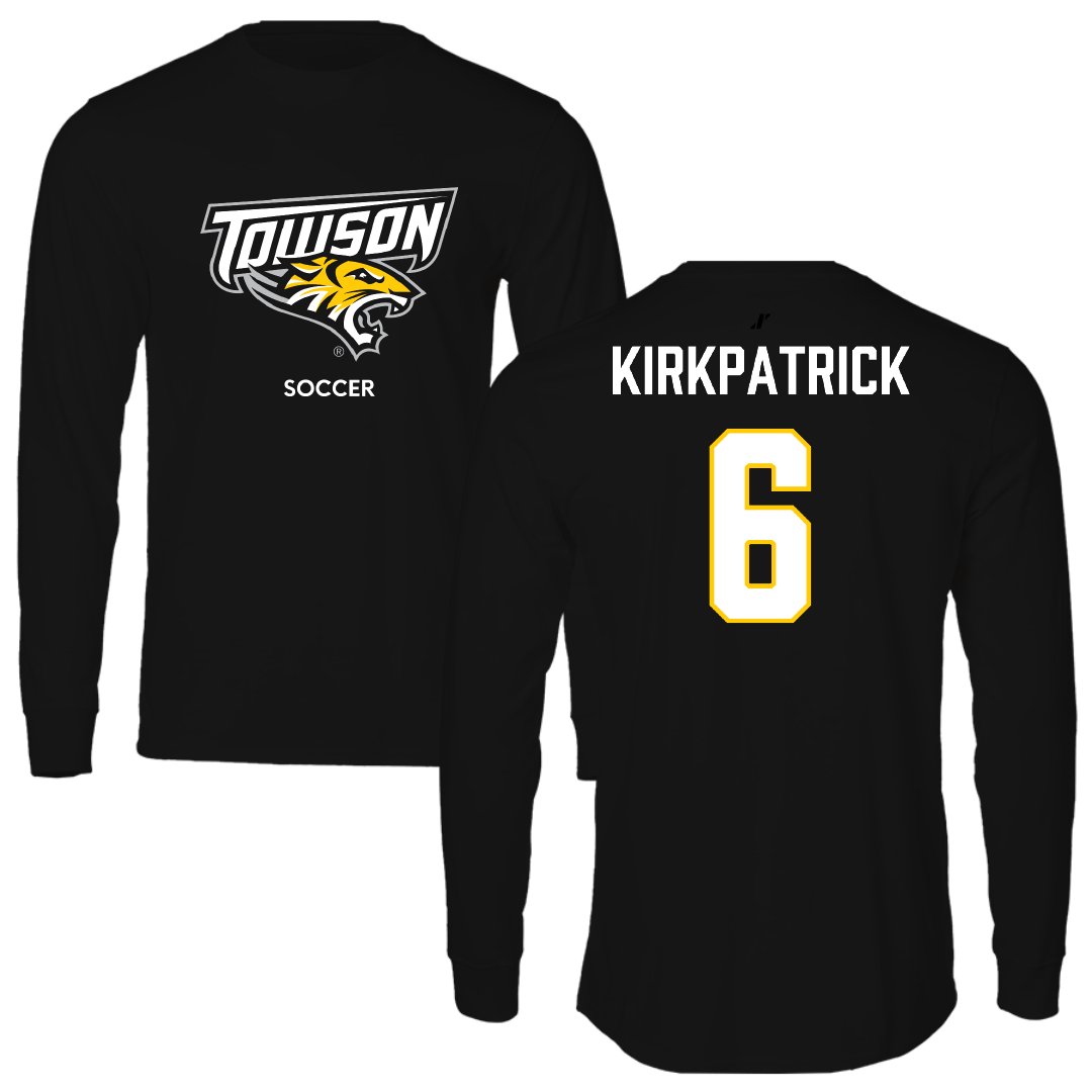 Towson University Soccer (W) Black Long Sleeve - #6 Emily Kirkpatrick
