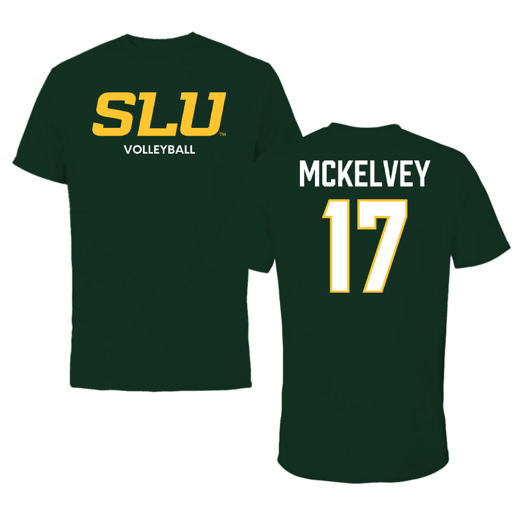 Southeastern Louisiana University Volleyball (W) Forest Green Performance Tee - #17 Kyra McKelvey