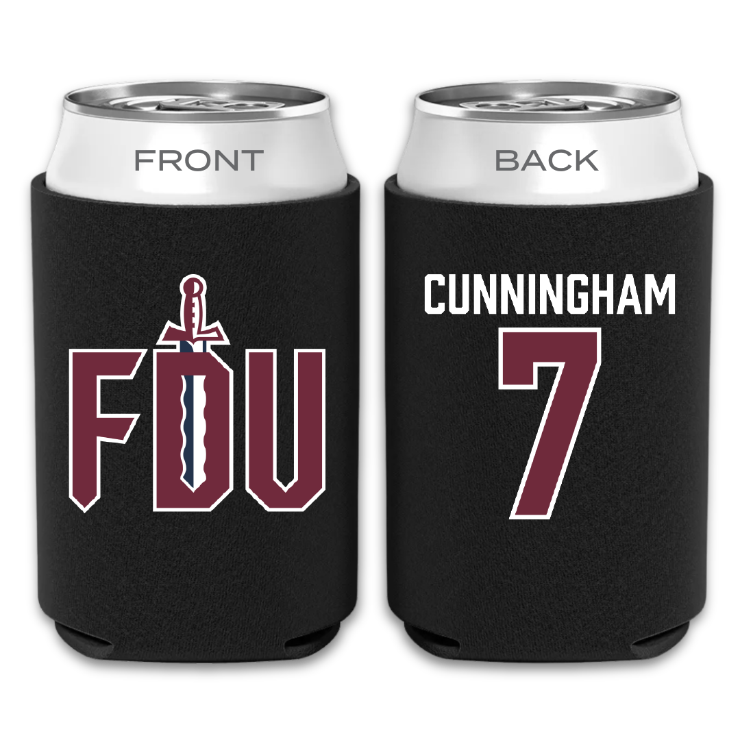 Fairleigh Dickinson University-Metropolitan Campus Softball Black Can Cooler - #7 Riley Cunningham