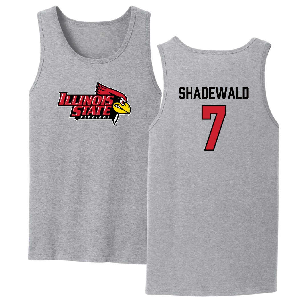 Illinois State University Volleyball Sport Gray Tank Top - #7 Aida Shadewald
