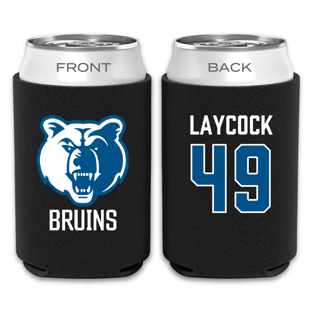 Salt Lake Community College Baseball Black Can Cooler - #49 Austin Laycock
