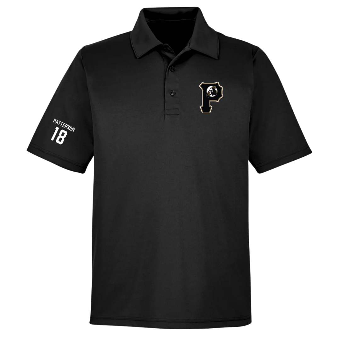 University of North Carolina at Pembroke Volleyball (W) Black Polo - #18 Tyler Patterson