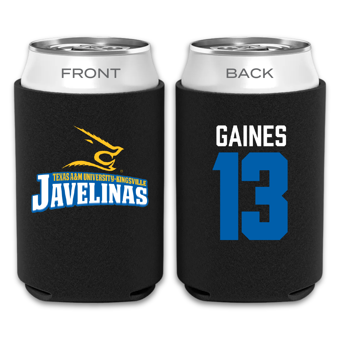 Texas A&M University-Kingsville Football Black Can Cooler - #13 Jason Gaines