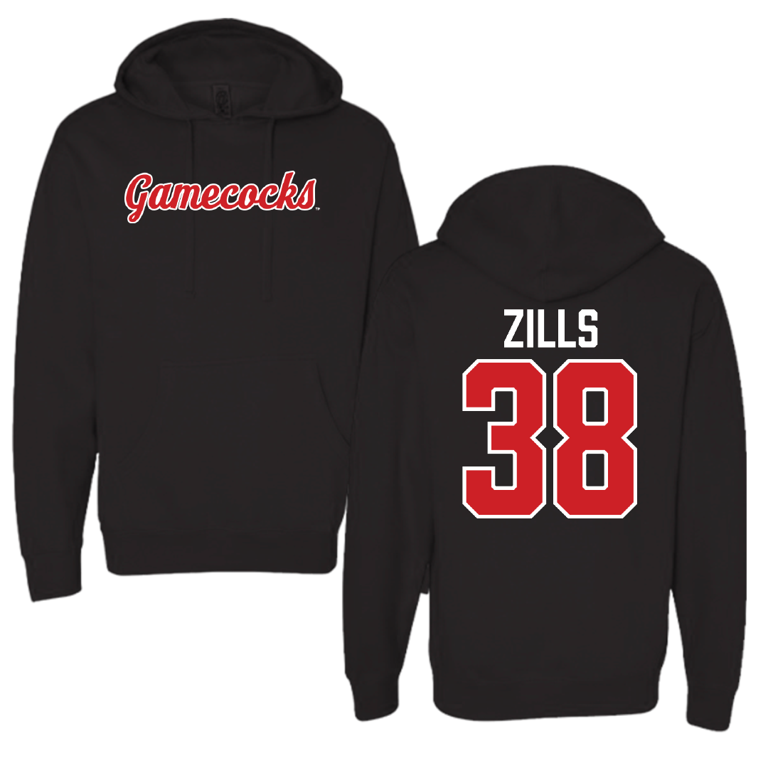 Jacksonville State University Football Black Hoodie - #38 Nate Zills
