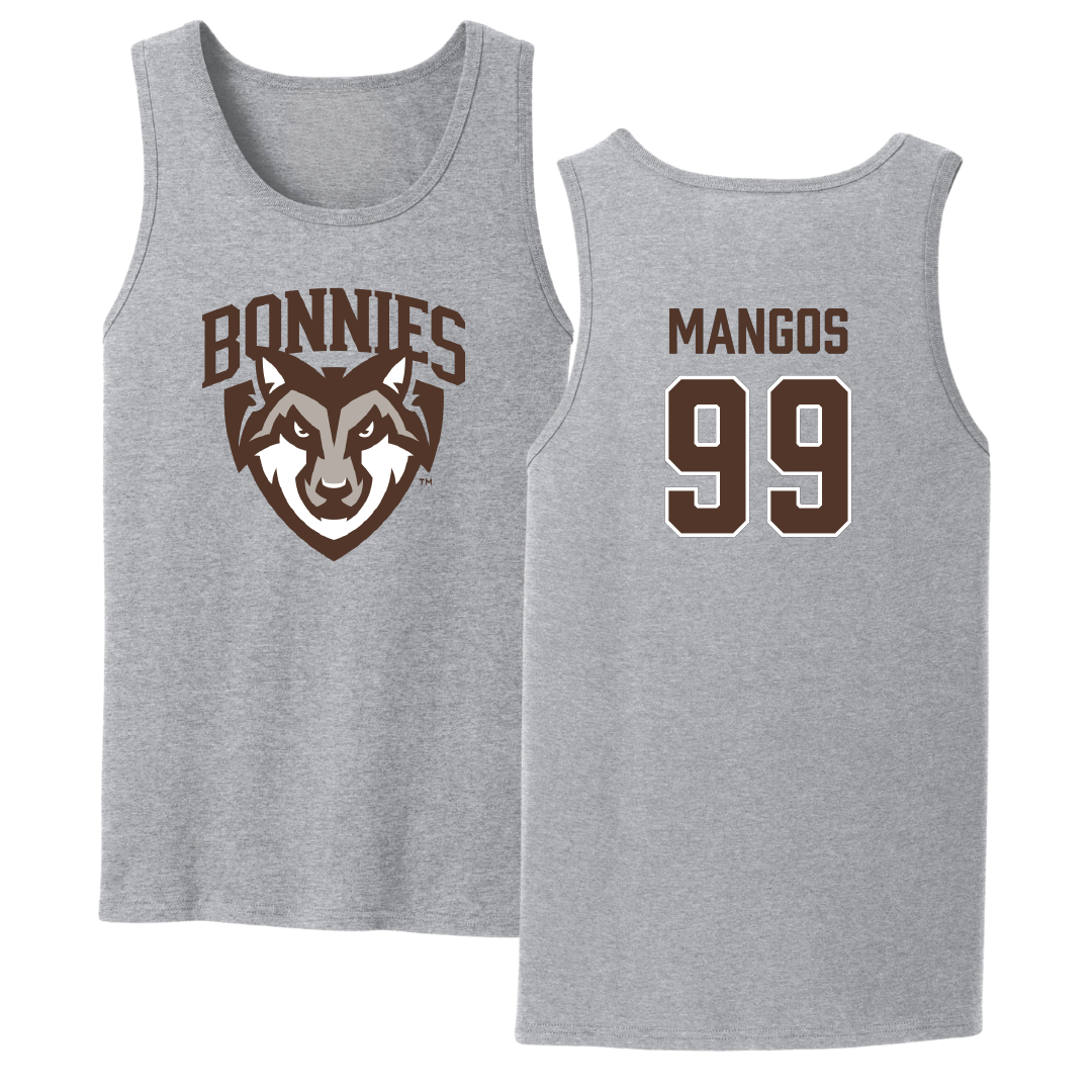 St. Bonaventure University Softball Sport Gray Tank Top - #99 Reagan Mangos