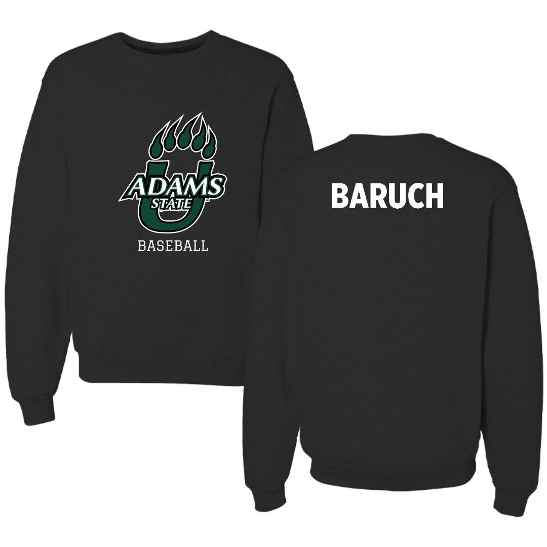 Adams State University Baseball Black State Crewneck - Shaked Baruch