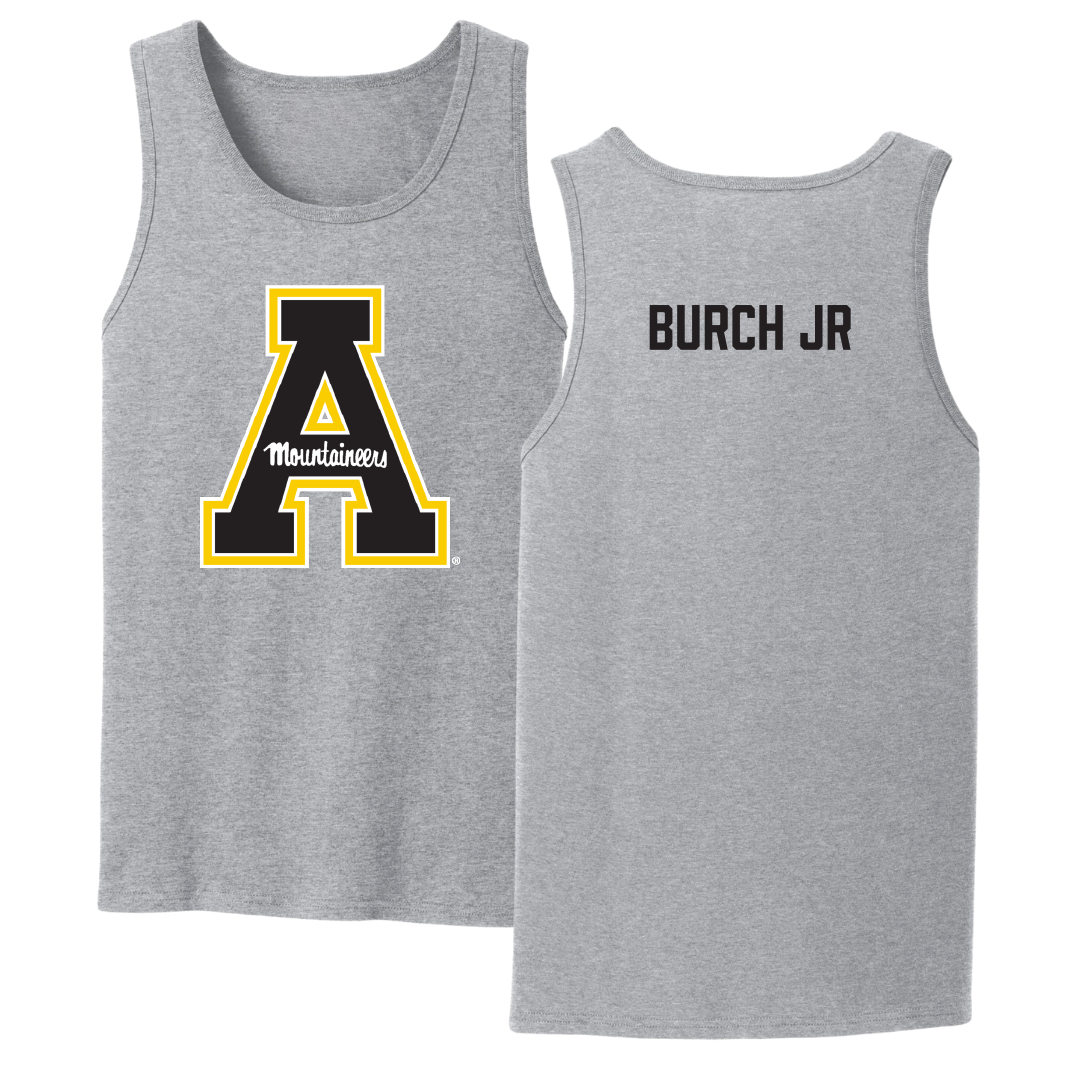 Appalachian State University TF and XC Sport Gray Tank Top - Jeremiah Burch Jr