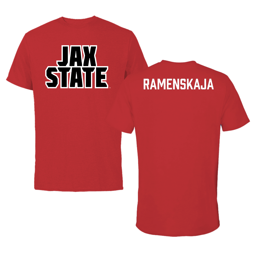 Jacksonville State University Tennis Red Tee - Polina Ramenskaja
