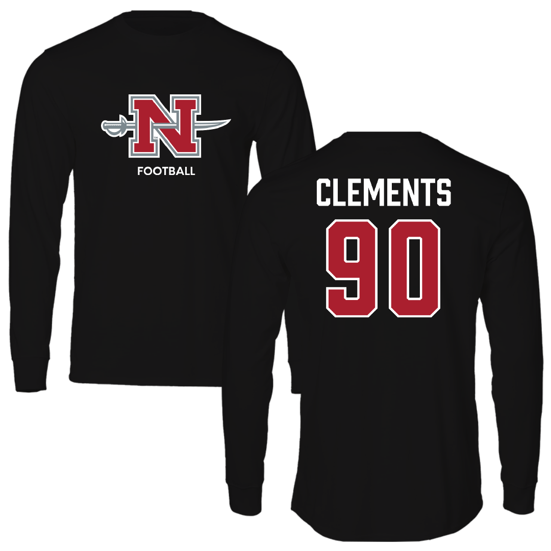 Nicholls State University Football Black Mascot Long Sleeve - #90 Aidan Clements
