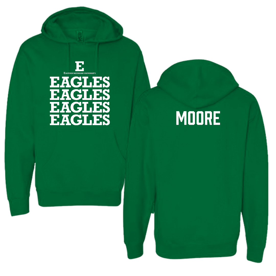 Eastern Michigan University Rowing Green General Hoodie - Kendall Moore