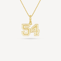 Gold Presidents Pendant and Chain - #54 Ethan Kolloff