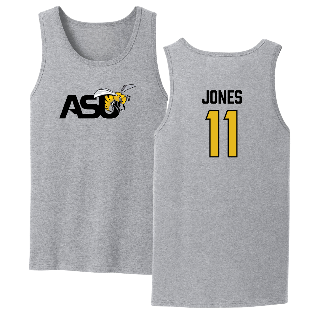 Alabama State University Football Sport Gray Tank Top - #11 Jalen Jones