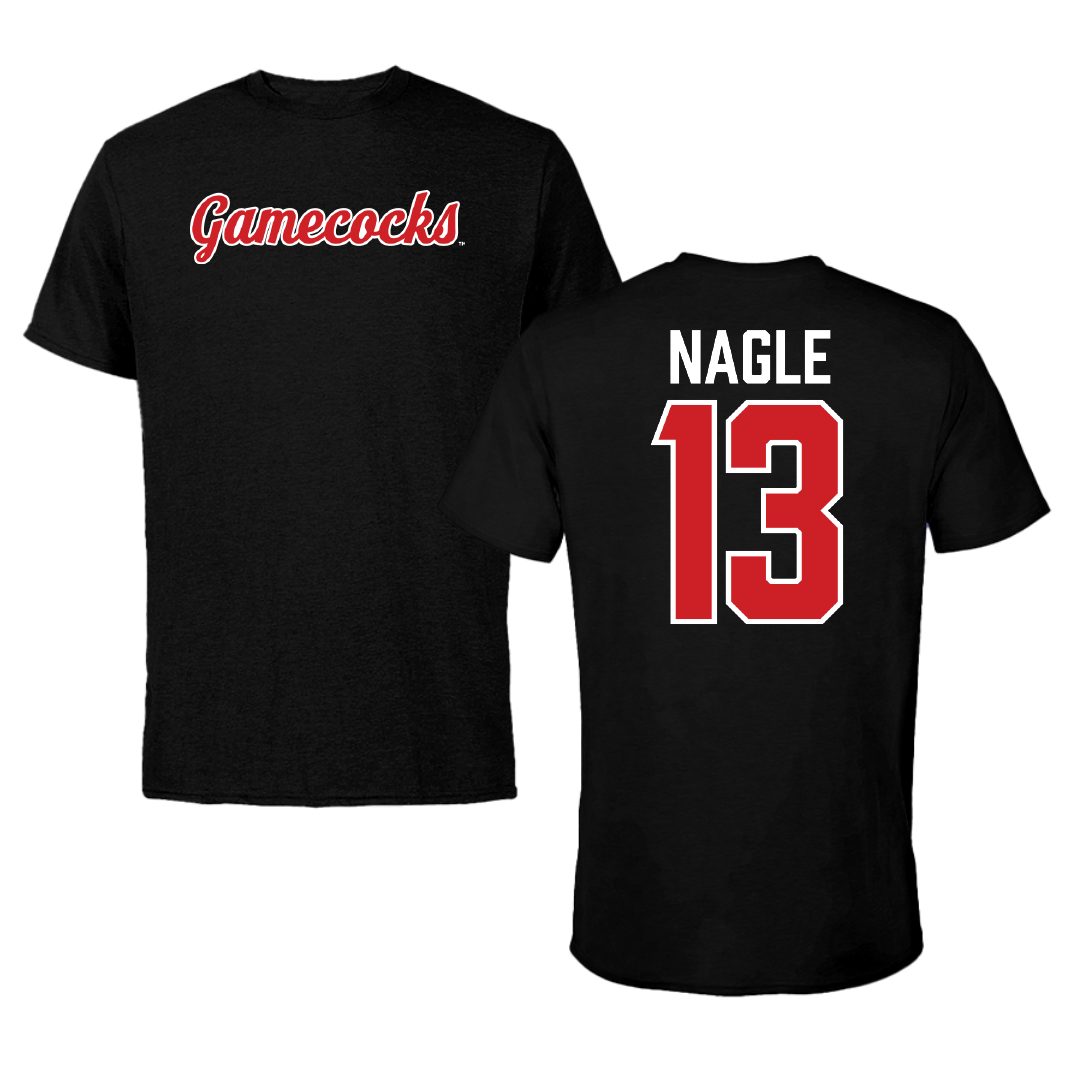 Jacksonville State University Soccer Black Tee - #13 Tia Nagle