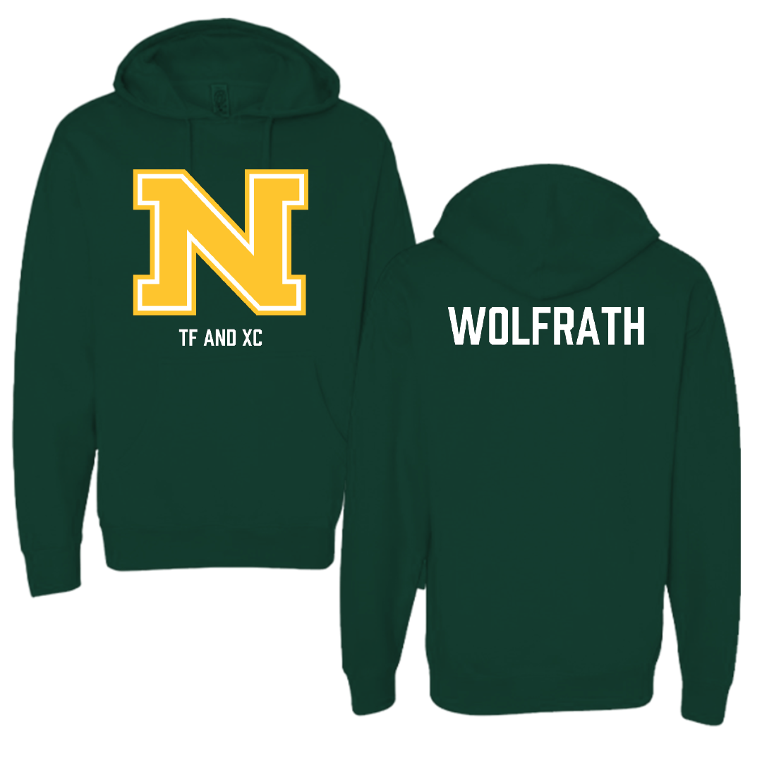 Northern Michigan University TF and XC Forest Green Hoodie - Ellyse Wolfrath
