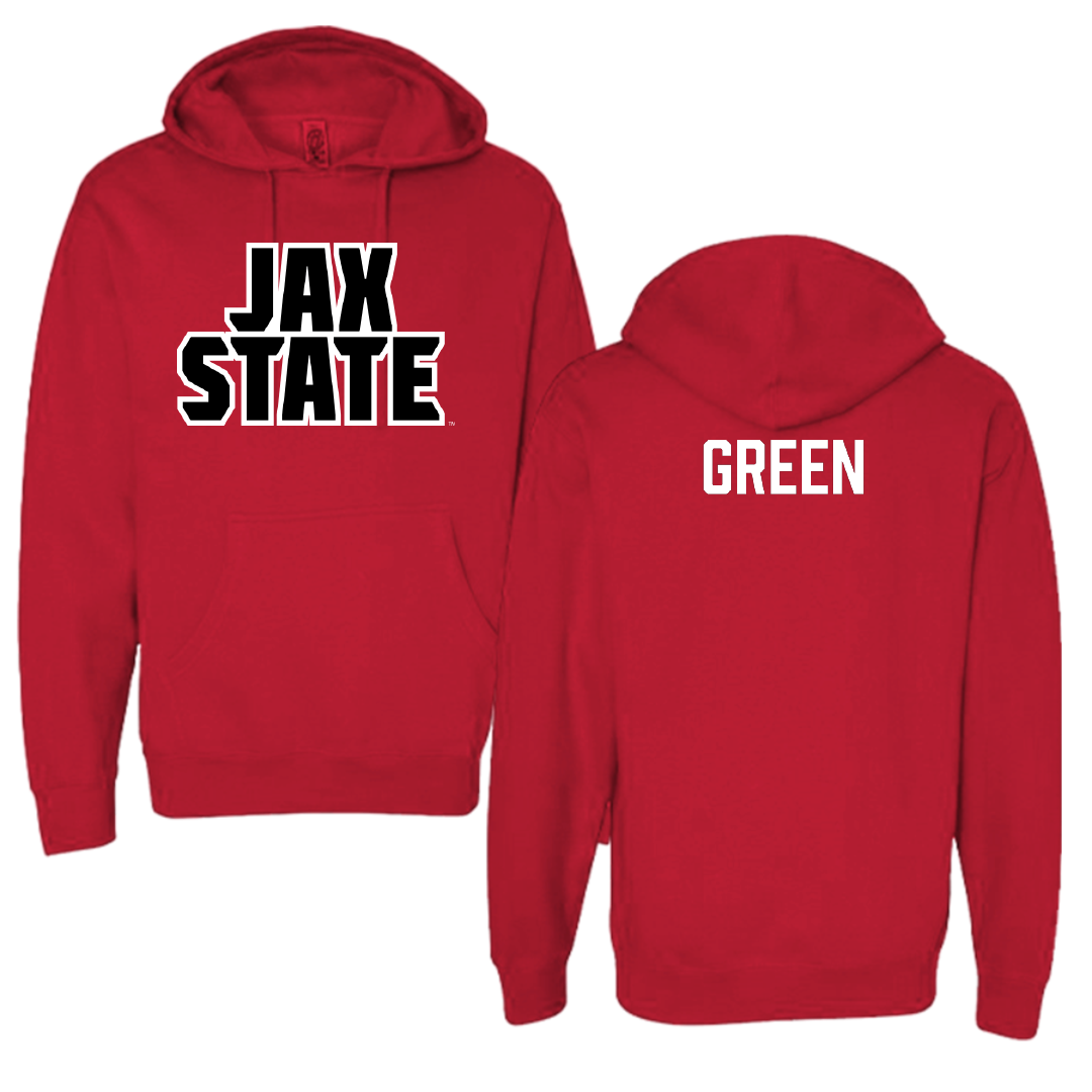 Jacksonville State University TF and XC Red Hoodie - Sam Green