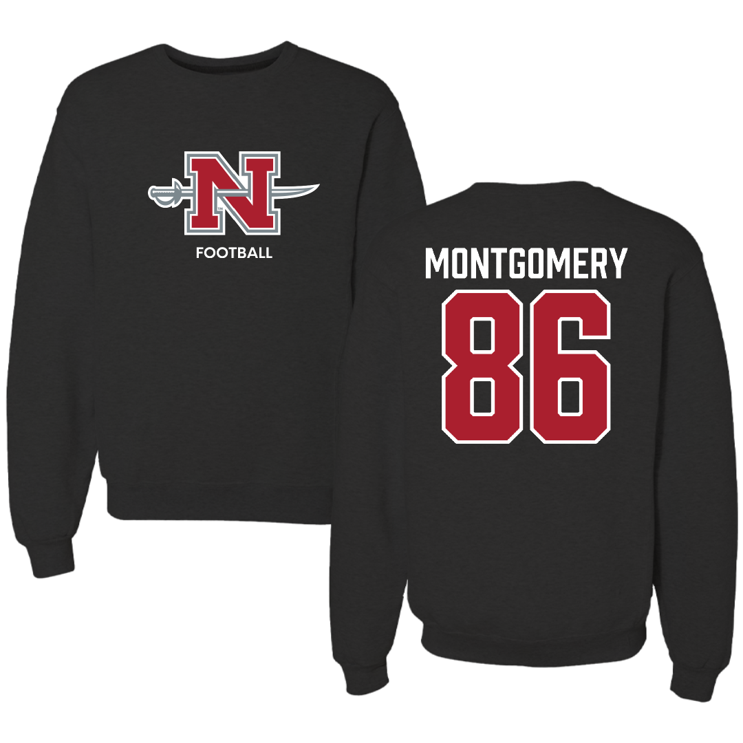 Nicholls State University Football Black Mascot Crewneck - #86 Ty Montgomery