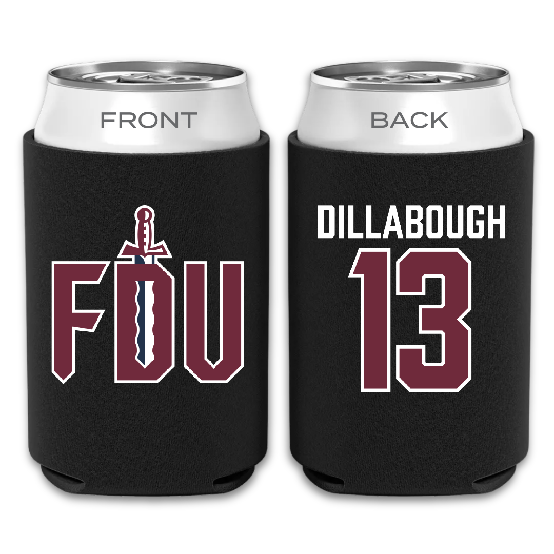 Fairleigh Dickinson University-Metropolitan Campus Lacrosse Black Can Cooler - #13 Karly Dillabough