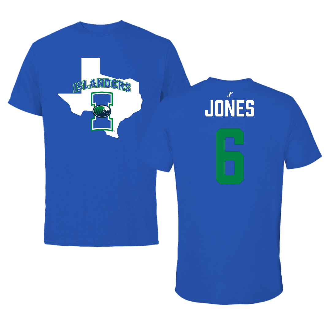 Texas A&M University-Corpus Christi Band Blue State Performance Tee - #6 Madison Jones