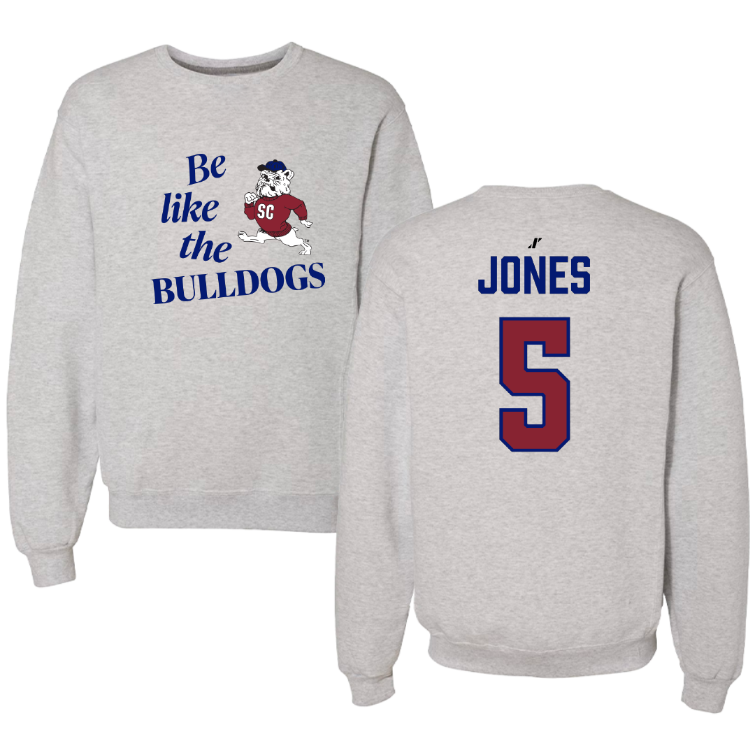 South Carolina State University Football Light Gray Be Like Us Crewneck - #5 Tyler Jones