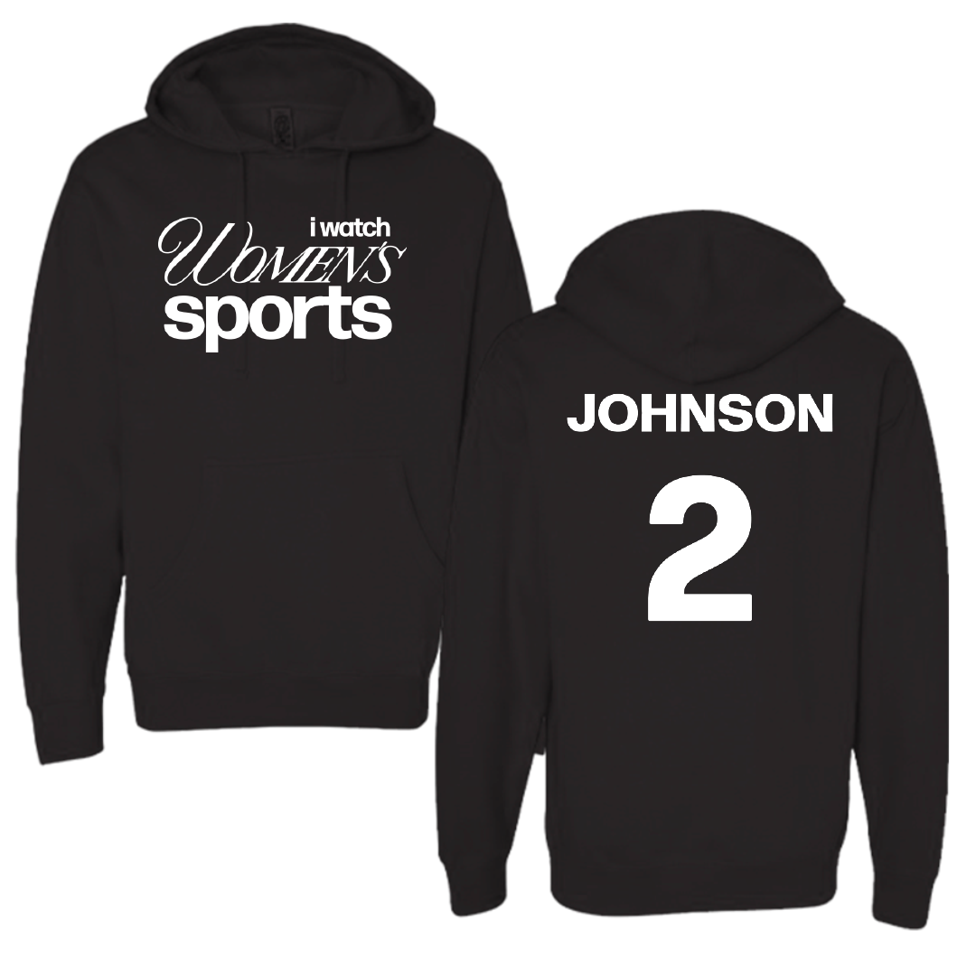 University of Evansville Soccer Black WHM Hoodie - #2 Taylor Johnson