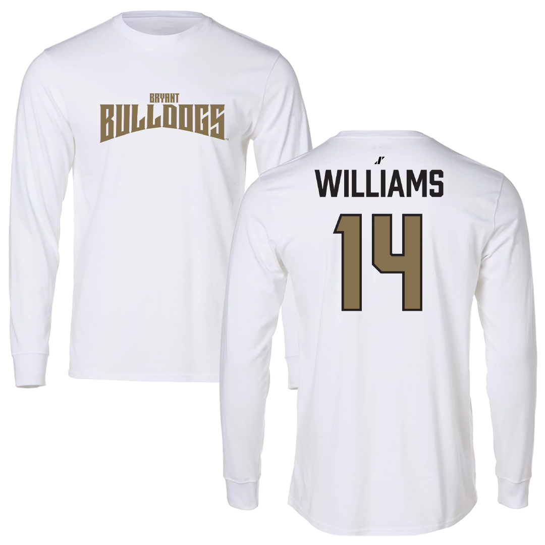 Bryant University Football White Classic Long Sleeve - #14 Ryan Williams