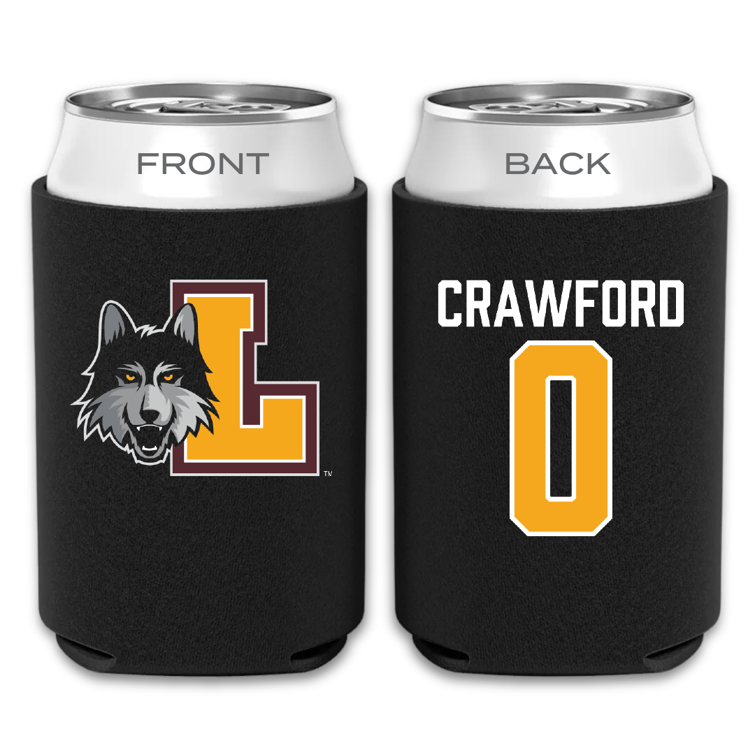 Loyola University-Chicago Soccer Black Can Cooler - #0 Aidan Crawford