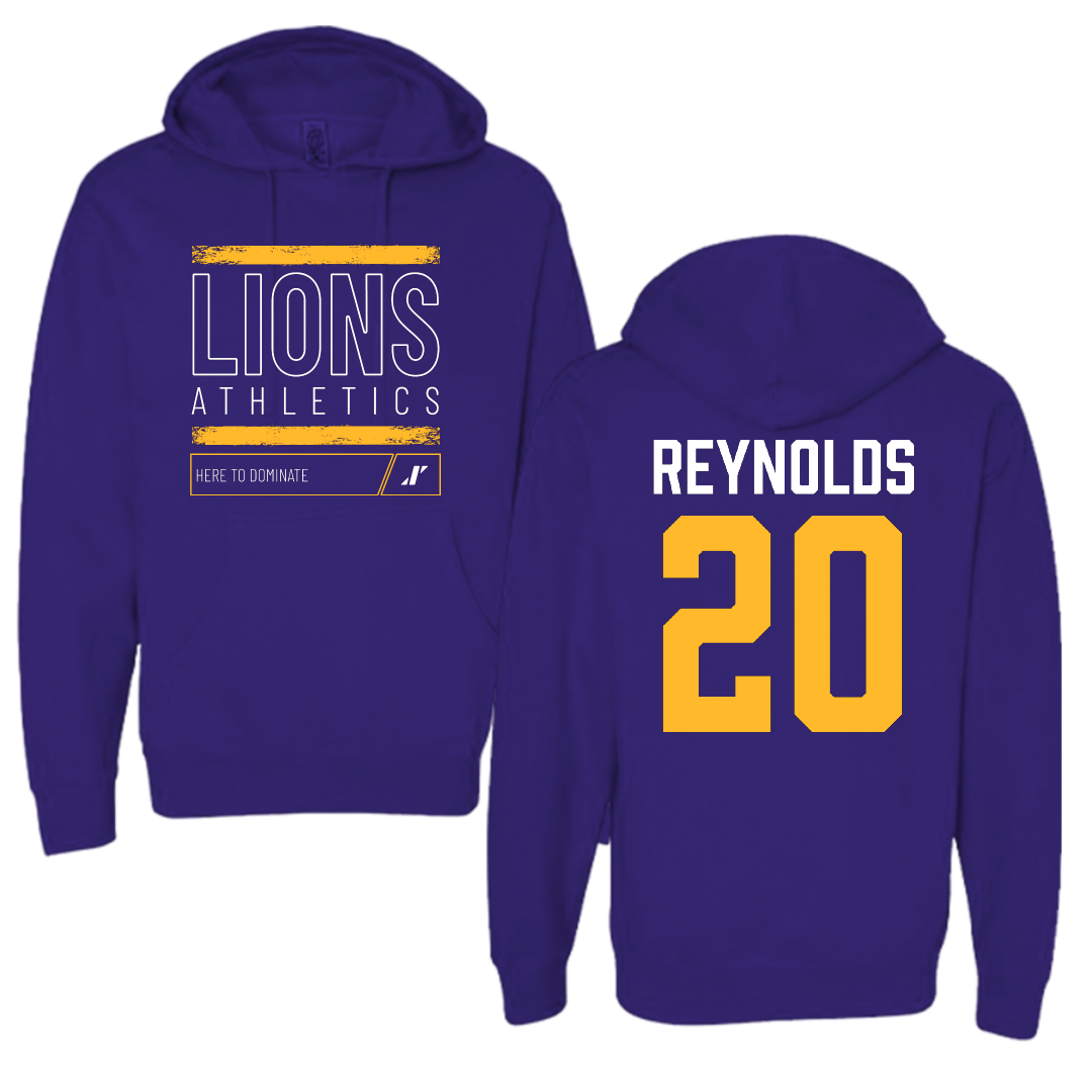 University of North Alabama Soccer Purple Dominate Hoodie - #20 Maddie Reynolds