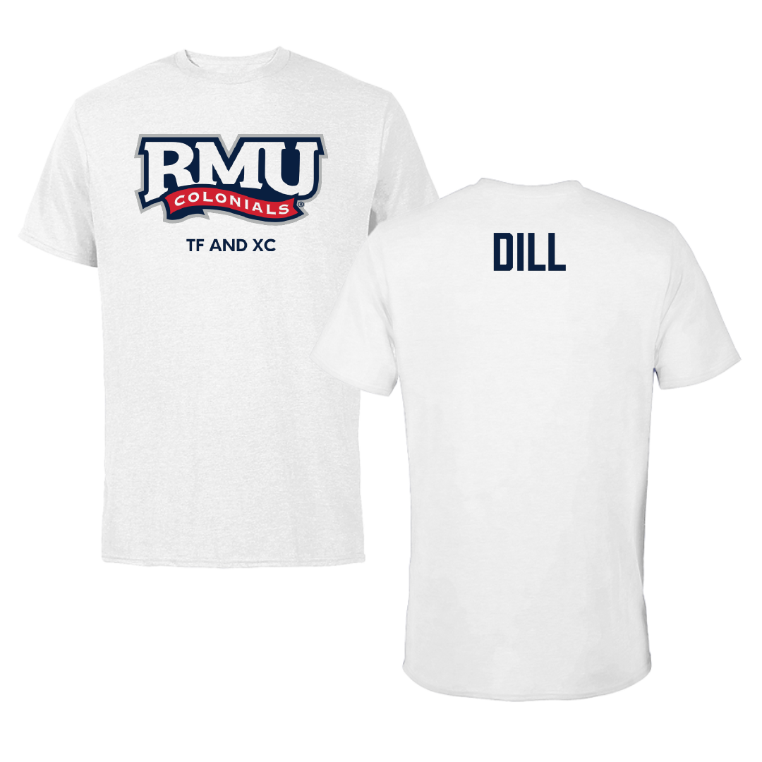 Robert Morris University TF and XC White Performance Tee - Julia Dill