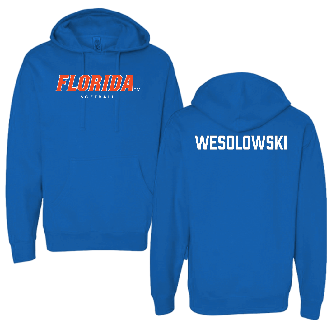 University of Florida Softball Royal Blue Hoodie - Ella Wesolowski