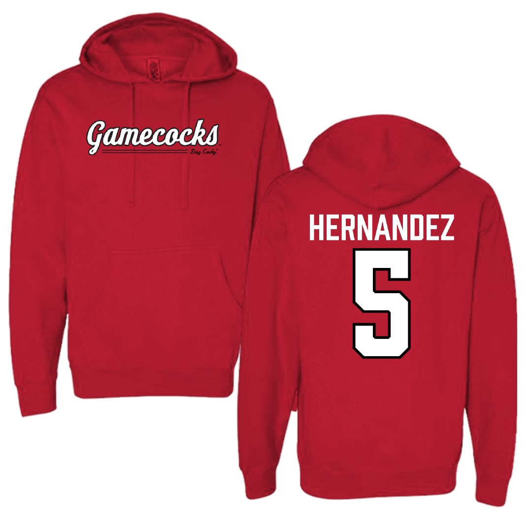 Jacksonville State University Baseball Red General Hoodie - #5 Javon Hernandez