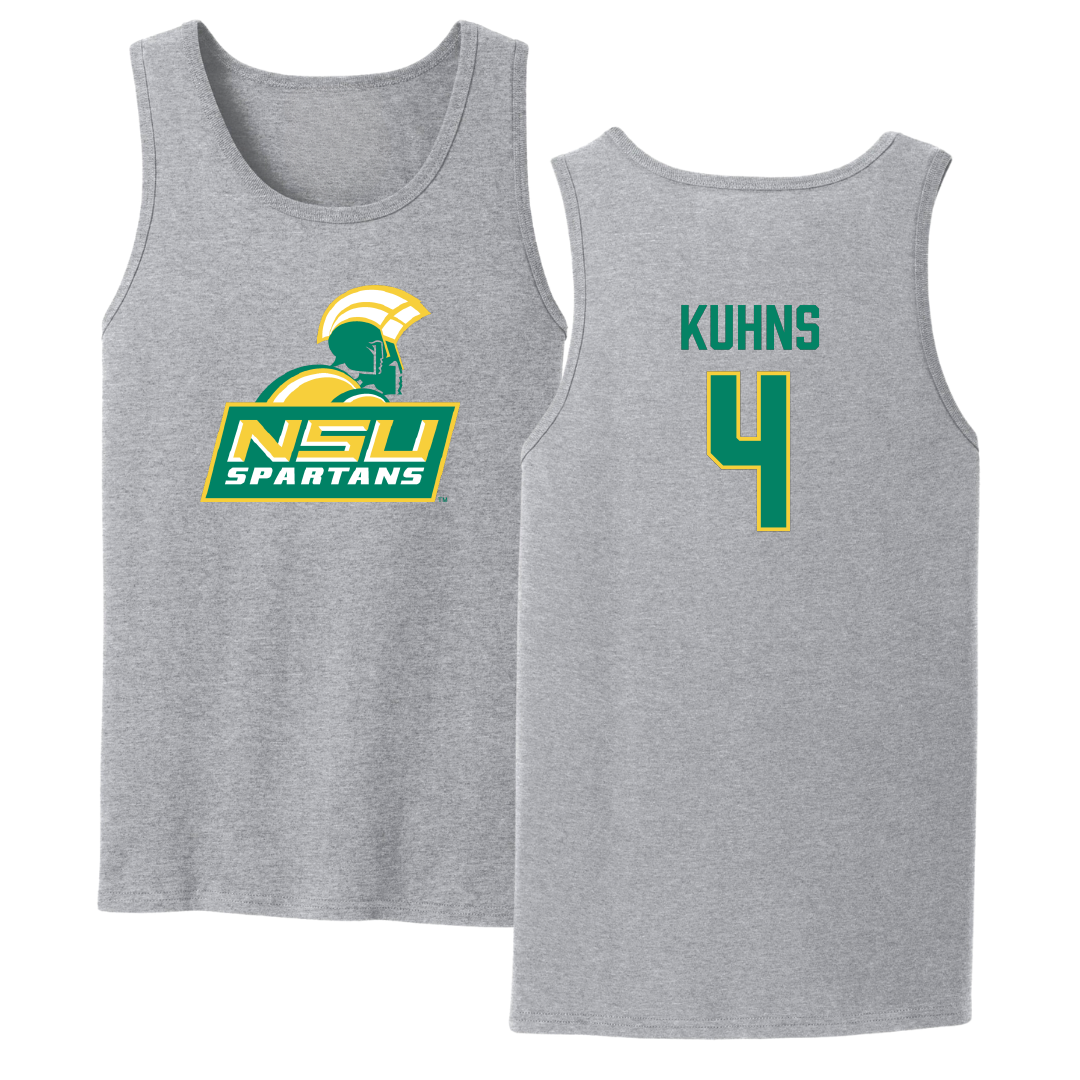 Norfolk State University Football Sport Gray Tank Top - #4 Otto Kuhns