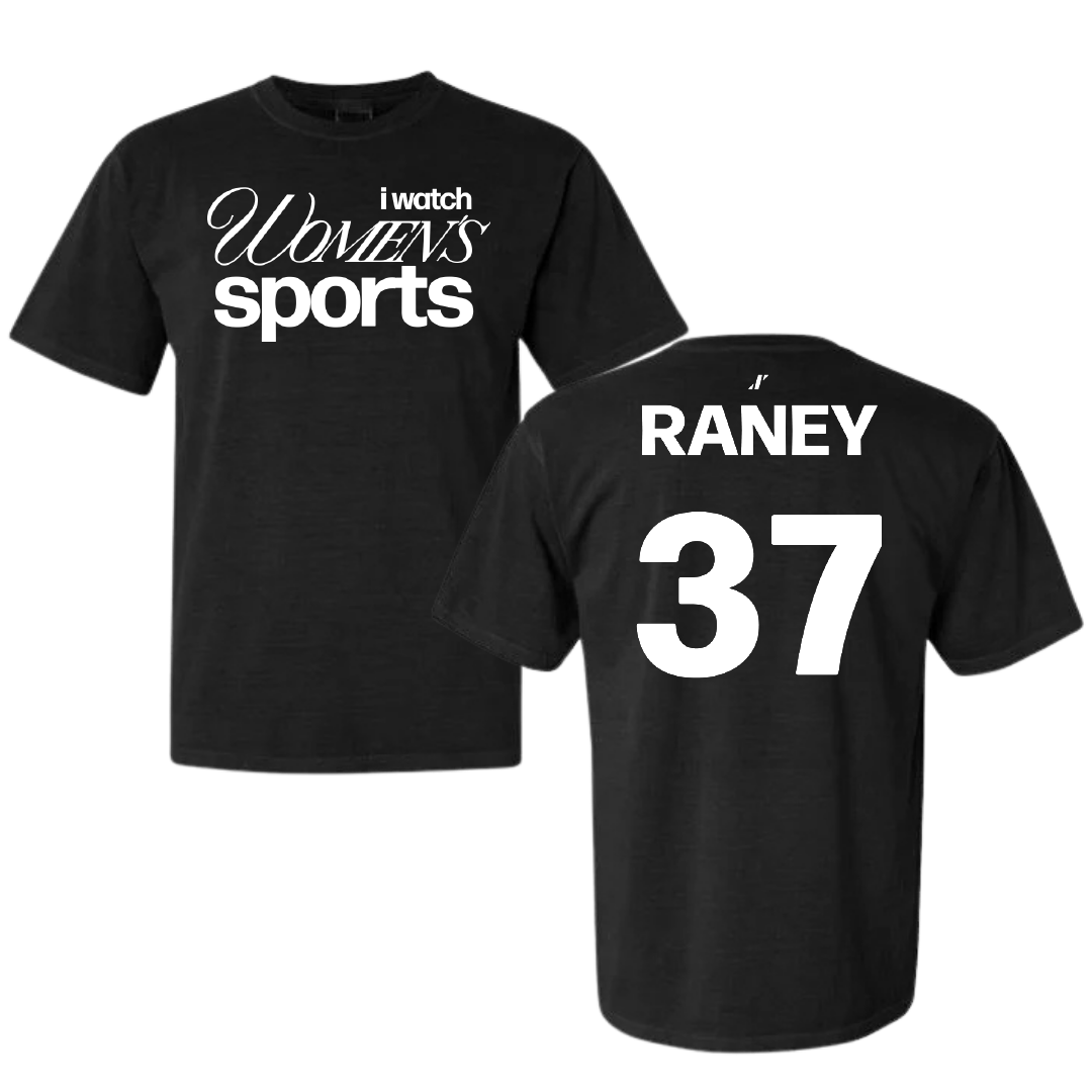 University of Arkansas-Pine Bluff Softball Black WHM Comfort Colors Tee - #37 LeeAnn Raney
