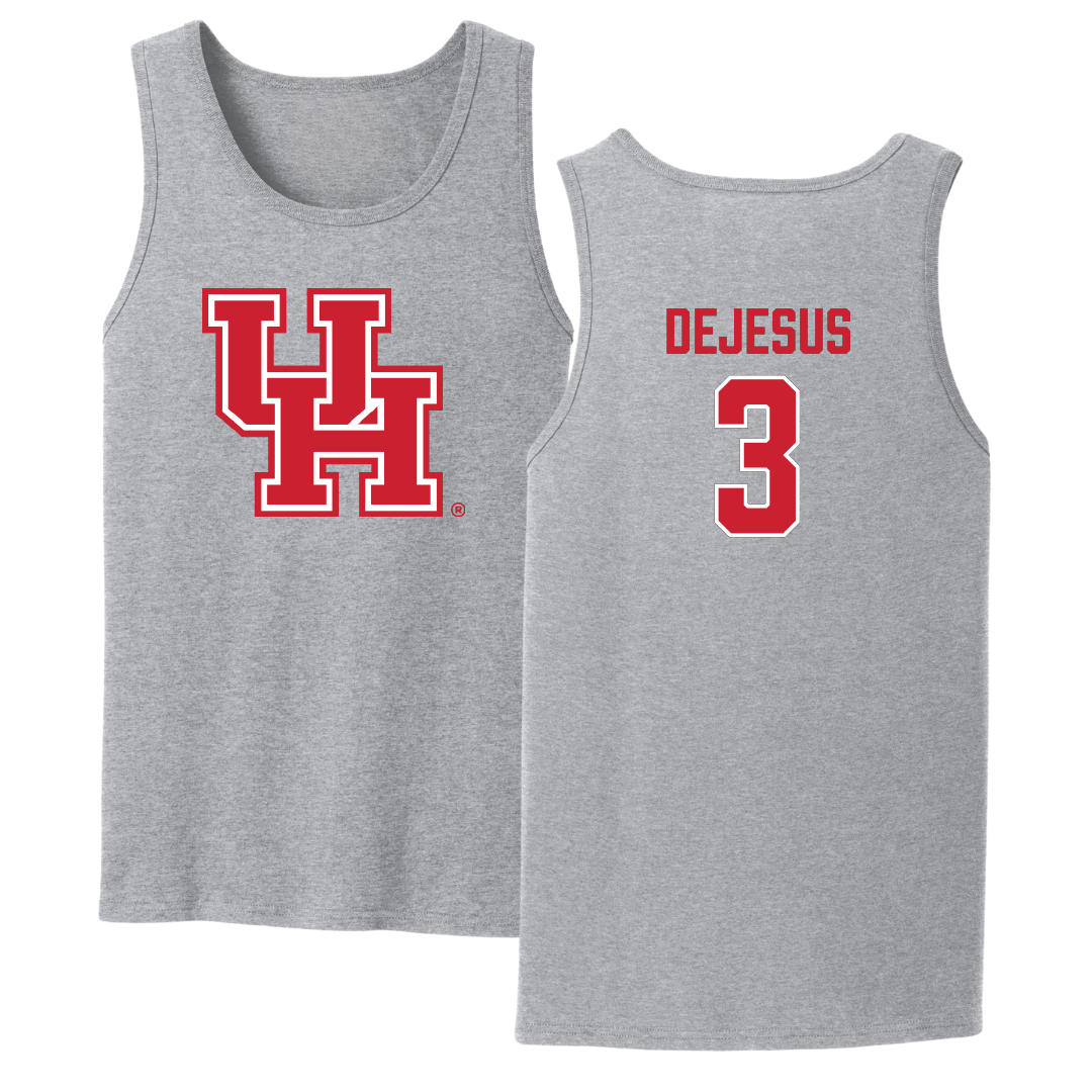University of Houston Baseball Sport Gray Tank Top - #3 Coby DeJesus