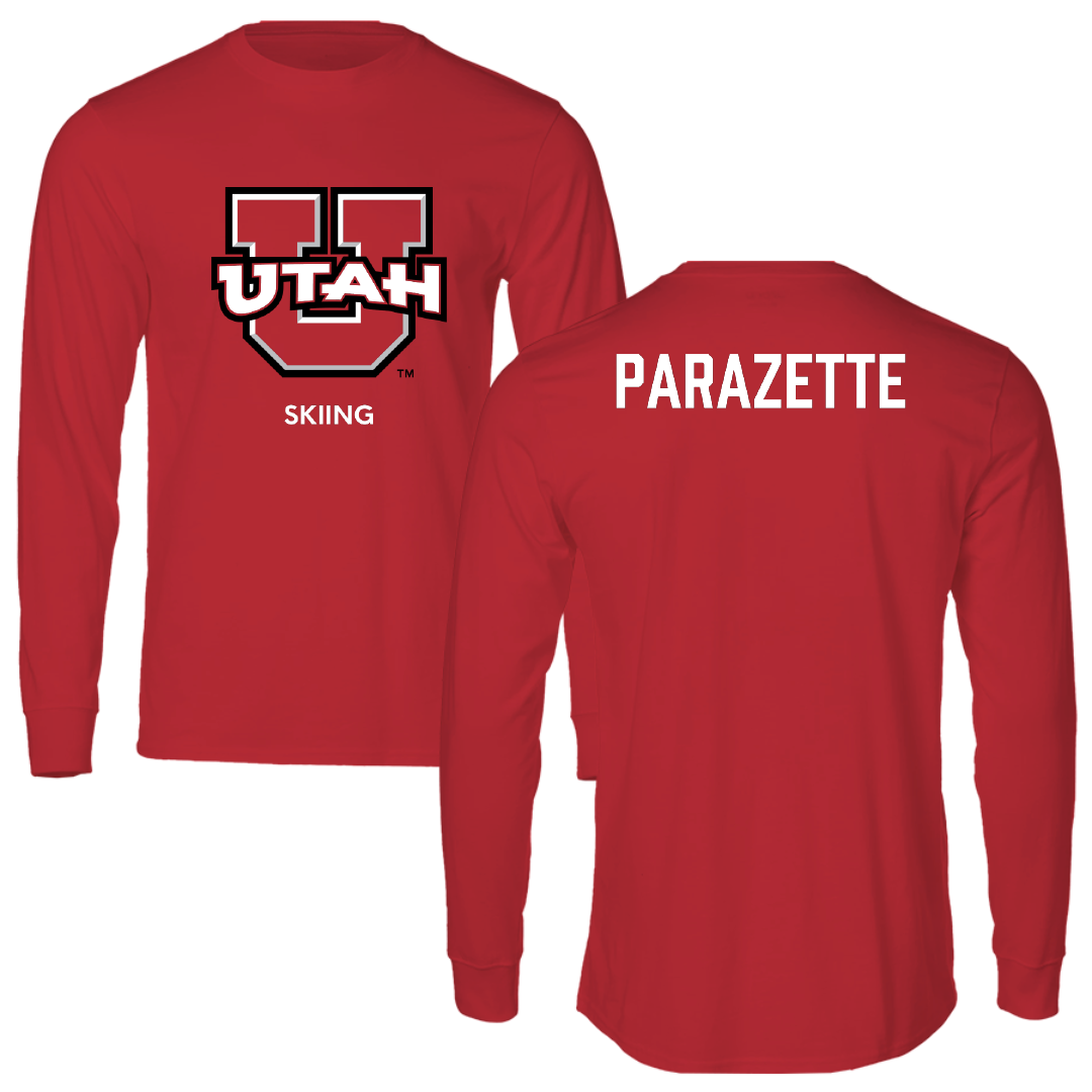 University of Utah Skiing Red Utes Performance Long Sleeve - Oliver Parazette
