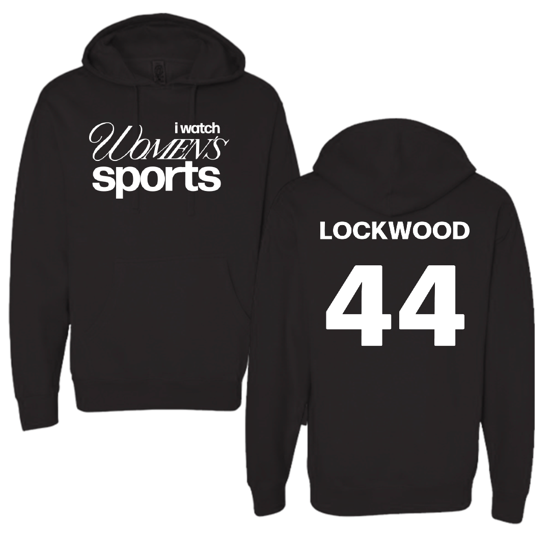 University of Rhode Island Lacrosse Black WHM Hoodie - #44 Zoe Lockwood