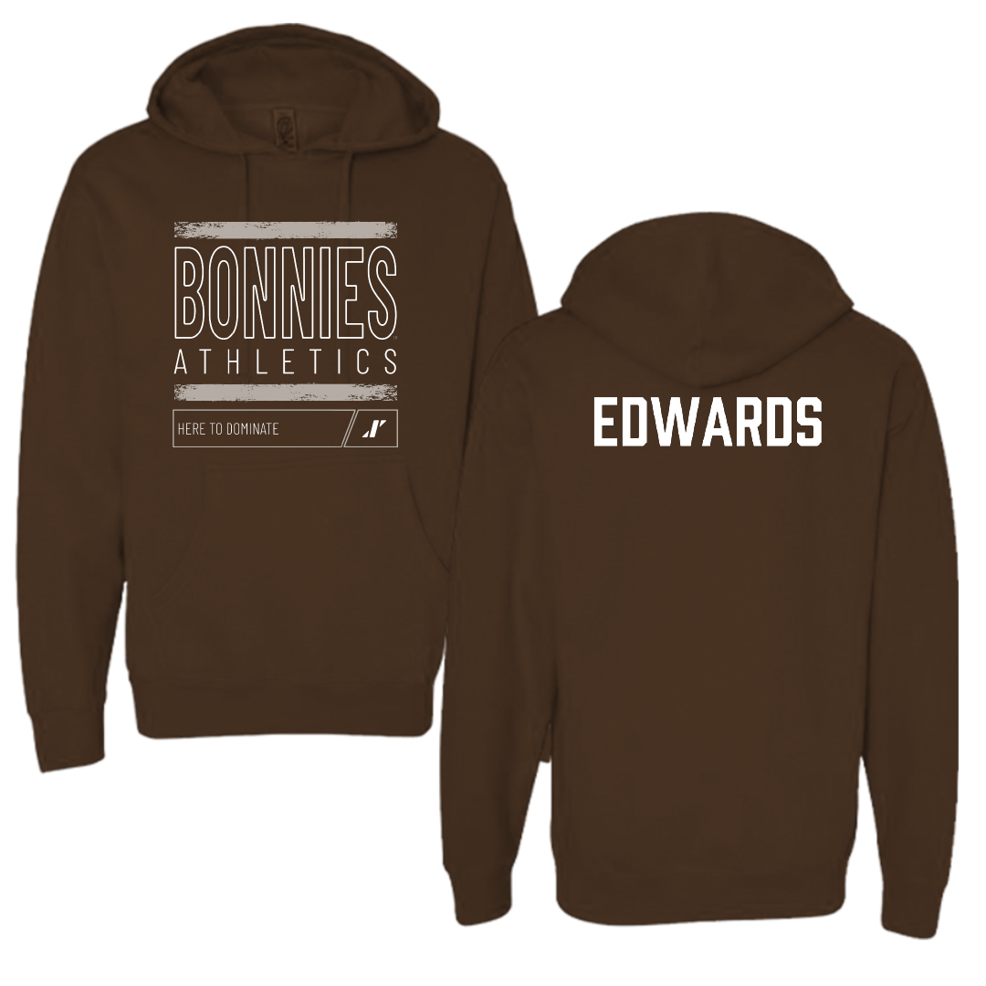 St. Bonaventure University Swimming & Diving Brown Dominate Hoodie - Jonathan Edwards