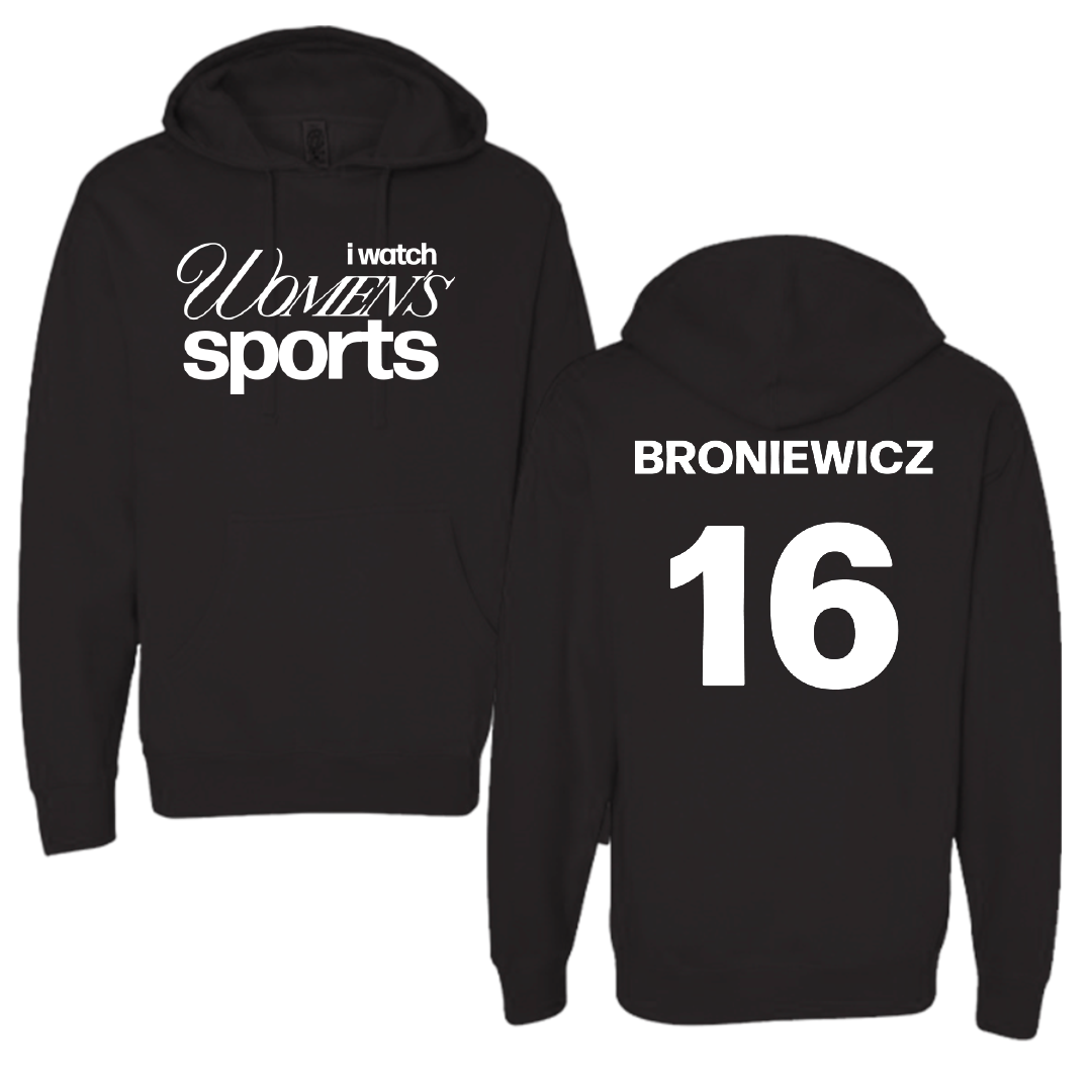 Loyola University-Chicago Softball Black WHM Hoodie - #16 Andie Broniewicz